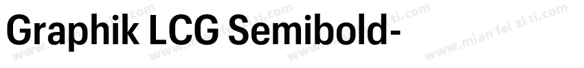 Graphik LCG Semibold字体转换